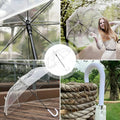 Clear PVC Umbrella with Automatic Opening, 71 cm - view 5