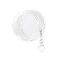 Clear Round Cable Storage Pouches, Pack of 5 - 6.3 x 6.3 x 2.8cm