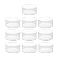 Clear Round Plastic Gift Boxes, Pack of 10 - 15 x 6.5 cm