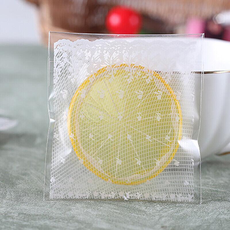 Clear Self-Adhesive Cookie Bags with Lace Print - 7 x 7 cm Plus 3 cm - view 4
