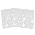 Clear Self-Adhesive Snowflake Cookie Bags - 10 x 10 cm Plus 3 cm