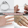 Clear Spiral Ring Size Reducer Invisible Guard Resizer for Jewellery, Pack of 5 - view 4
