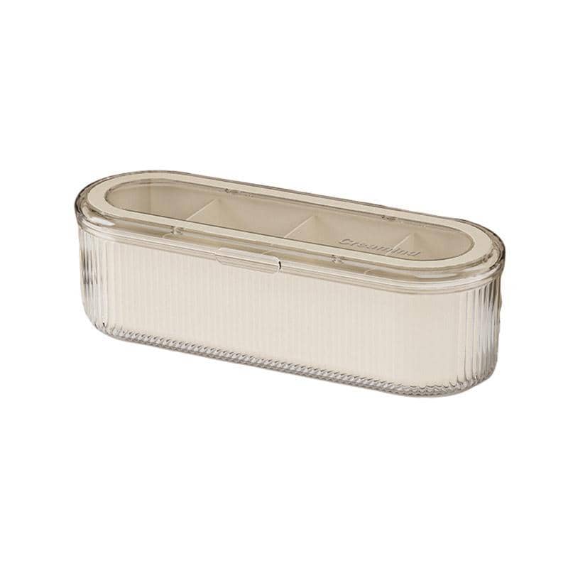 Clear Storage Box with Lid and Multi Compartment Organiser - view 2