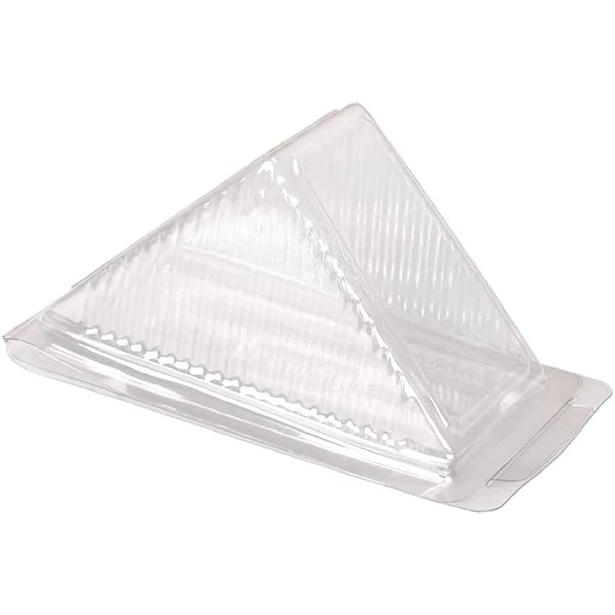 Clear Triangle Sandwich Boxes, Pack of 100 - Large (10 x 5.3 x 7.2 cm)