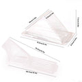 Clear Triangle Sandwich Boxes, Pack of 100 - Large (10 x 5.3 x 7.2 cm) - view 5