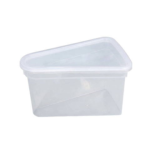 Clear Triangular Cake Packaging Box - Large (15.7 x 8.7 cm), Pack of 50
