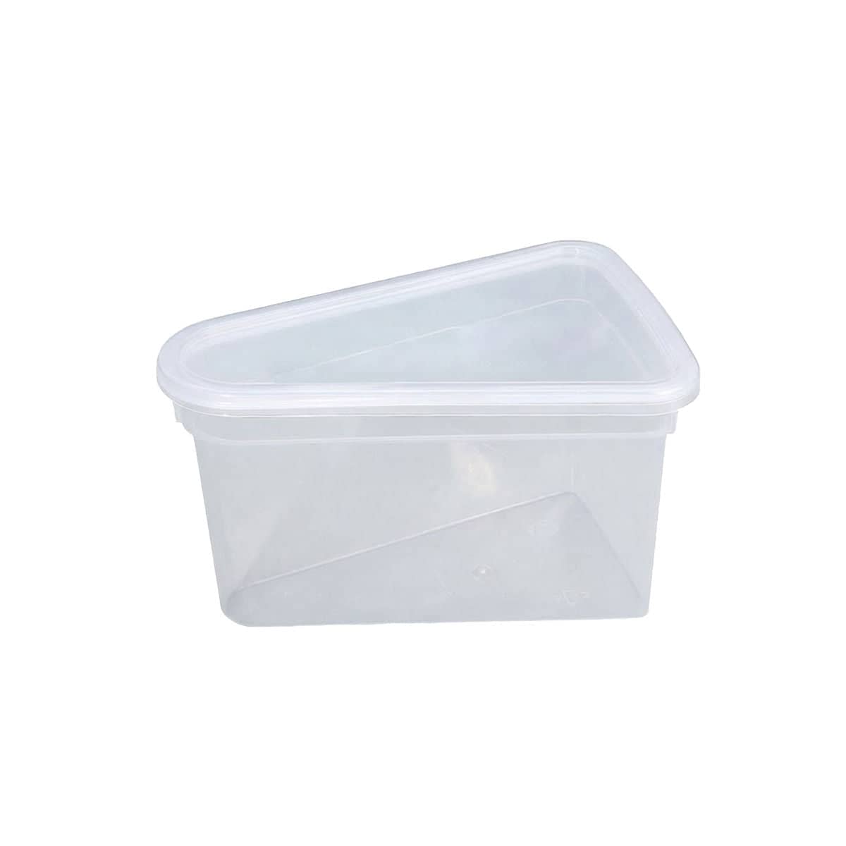 Clear Triangular Cake Packaging Box - Small (12 x 7 cm), Pack of 50
