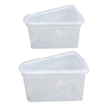Clear Triangular Cake Packaging Box - Small (12 x 7 cm), Pack of 50 - view 3