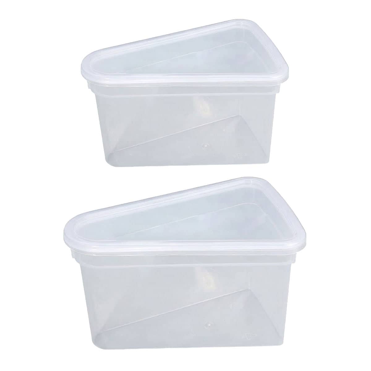 Clear Triangular Cake Packaging Box - Small (12 x 7 cm), Pack of 50 - view 3