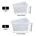 Clear Triangular Cake Packaging Box - Small (12 x 7 cm), Pack of 50 - view 4