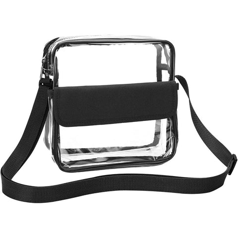 Clear Waterproof PVC Crossbody Bag with Adjustable Strap, Sports Bag - view 2