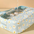 Clear Waterproof PVC Makeup Travel Bag Set, Pack of 3 - Blue - view 5