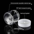 Clear Wide Mouth Cream Jars with White Lids - 80 ml, Pack of 10 - view 4