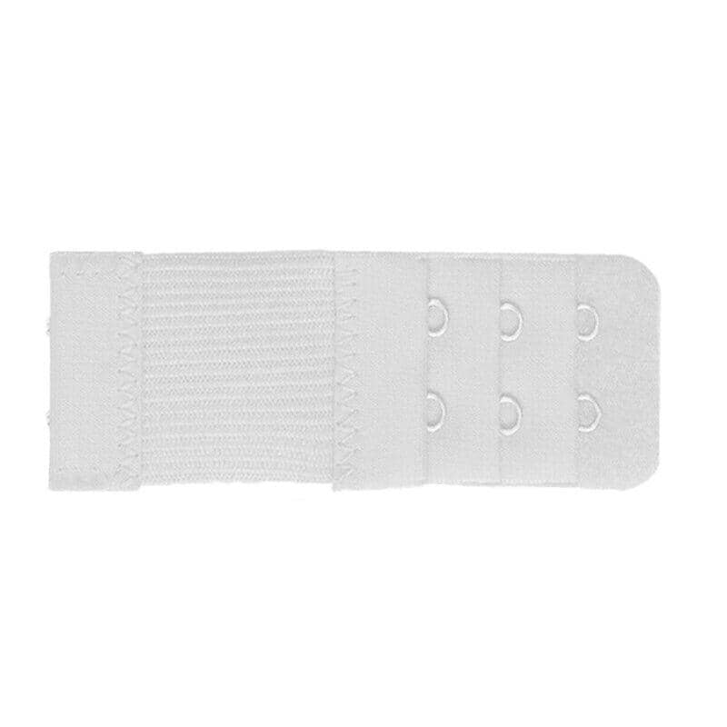 Clip-On Bra Extender with 2 Hooks - White
