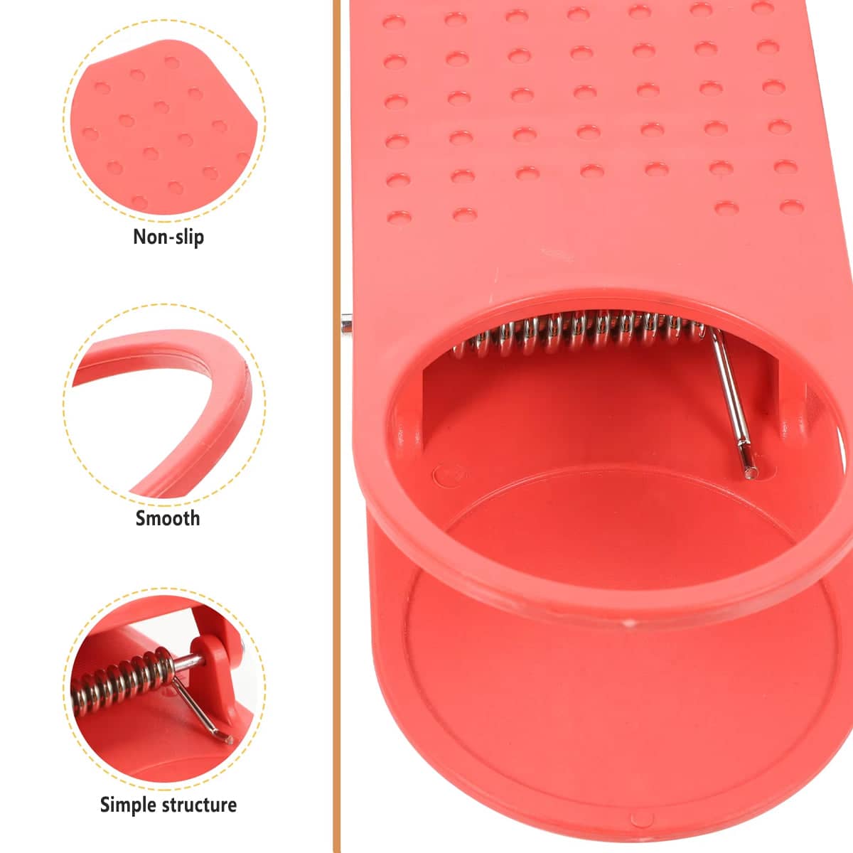 Clip-On Desk Cup Holder, Plastic Drink Bottle and Mug Stand, Pack of 6 - view 4