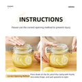Clip on Glass Storage Jars with Wire Clasp and Silicone Seal, 6 Pack - 500 ml - view 5