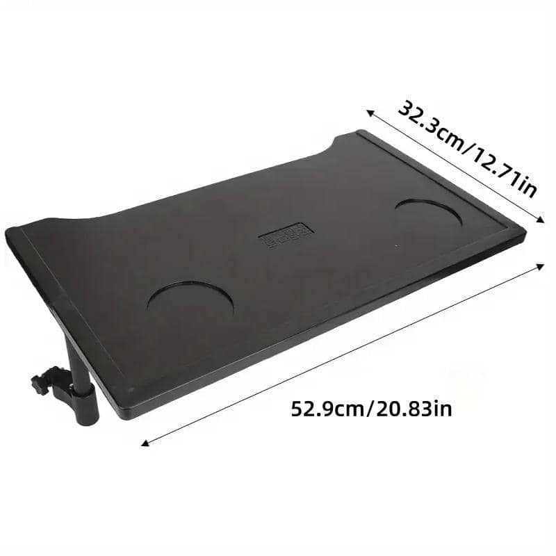 Clip-On Plastic Dining Tray with Cup Holders and Non-Slip Surface - view 3