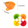 Clip-On Salad Dressing Bowls Set - Pack of 8, Assorted Colours - view 3