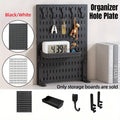 Clip-On Vertical Hole Board Desktop Organiser - Black - view 2