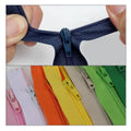 Closed End Nylon Zippers, 20 cm, Pack of 20 - Assorted Colours - view 4