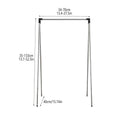 Clothes Drying Rack Retractable Wall-Mounted Stainless Steel - view 3