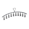 Clothes Drying Racks with 10 Clips Each, Pack of 3 - Grey