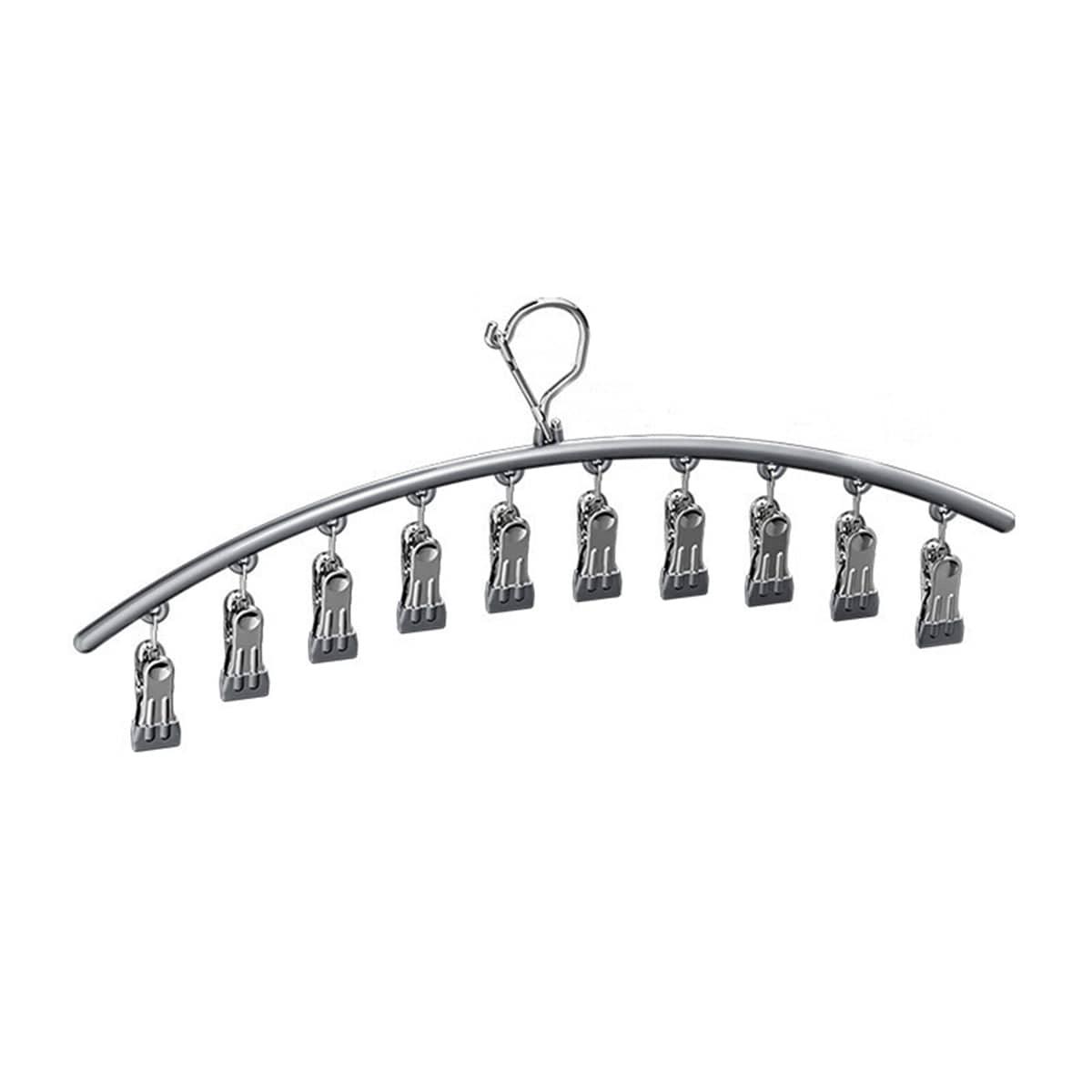 Clothes Drying Racks with 10 Clips Each, Pack of 3 - Grey