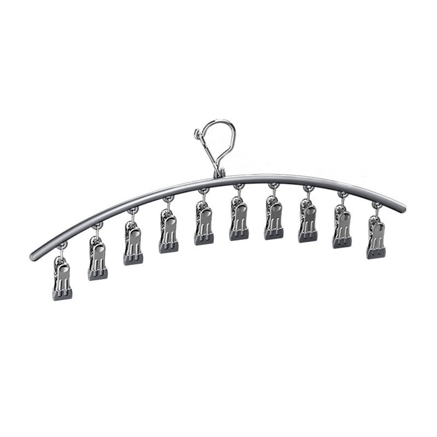 Clothes Drying Racks with 10 Clips Each, Pack of 3 - Grey