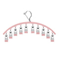 Clothes Drying Racks with 10 Clips Each, Pack of 3 - Pink