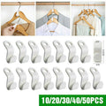 Clothes Hanger Connector Hooks PP Wardrobe Organisers - Pack of 40 - view 2