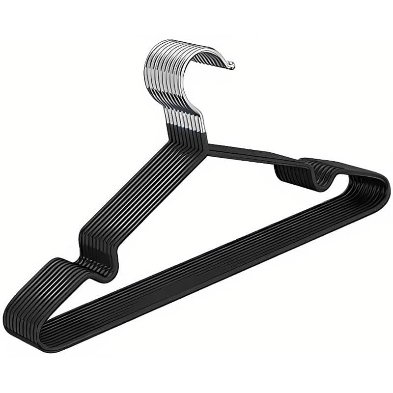 Clothes Hangers, 10 Pack - Black