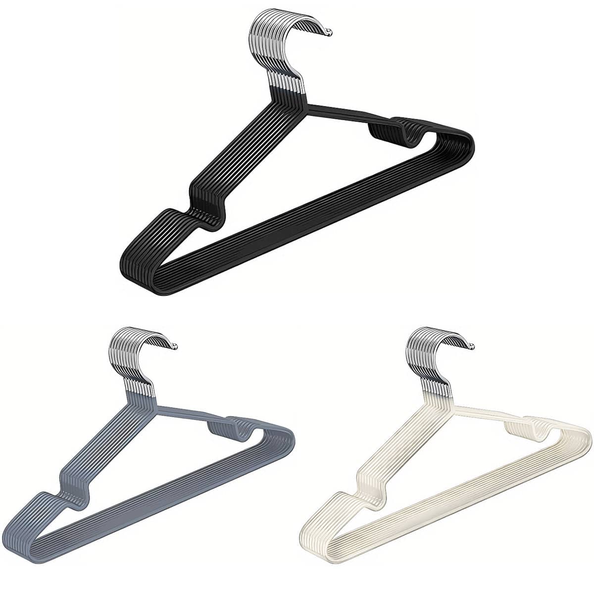 Clothes Hangers, 10 Pack - Black - view 3
