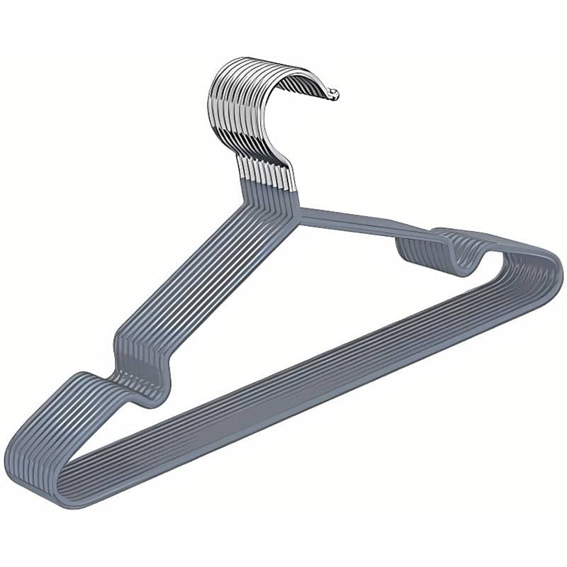 Clothes Hangers, 10 Pack - Grey