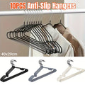 Clothes Hangers, 10 Pack - White - view 2