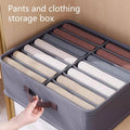 Clothes Storage Box with Dividers, Stackable 600D Fabric - Grey, 24 Compartments - view 3