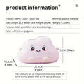 Cloud Shaped Plastic Tissue Box Holder for Desk and Coffee Table - view 3