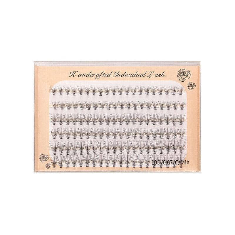 Cluster Eyelash Extensions Faux Mink C Curl - 10D Mix, 8, 10 and 12 mm