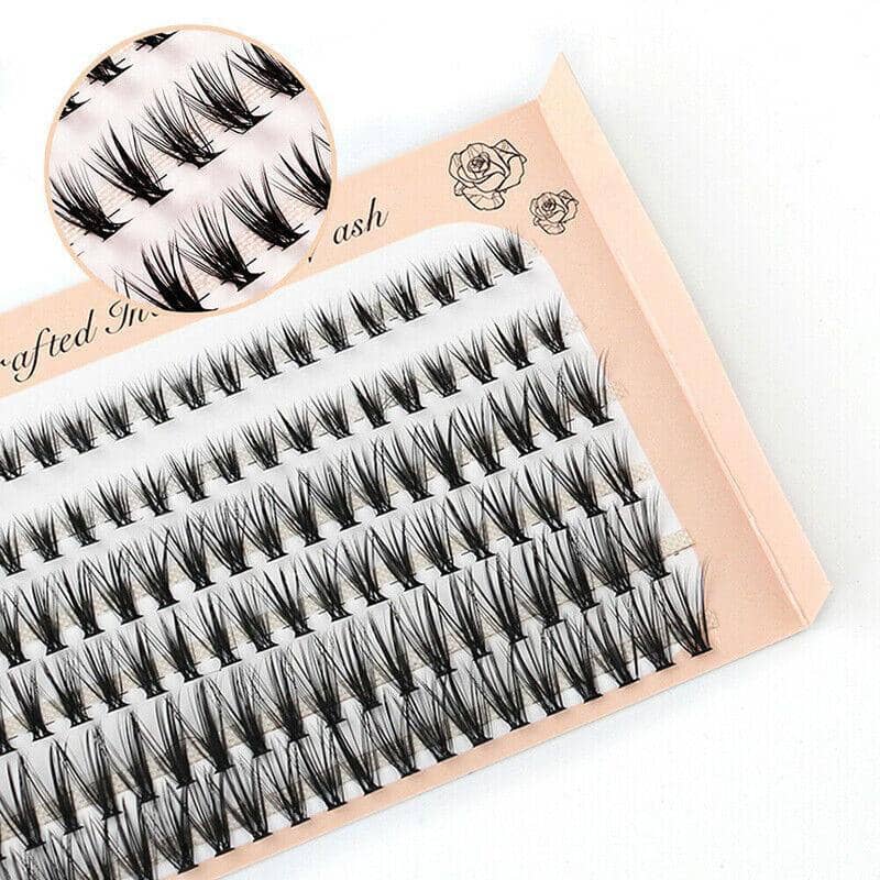 Cluster Eyelash Extensions Faux Mink C Curl - 10D Mix, 8, 10 and 12 mm - view 4