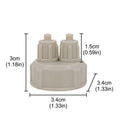 CO2 Generator Bottle Cap for Aquarium DIY Air Diffuser, Pack of 10 - view 3