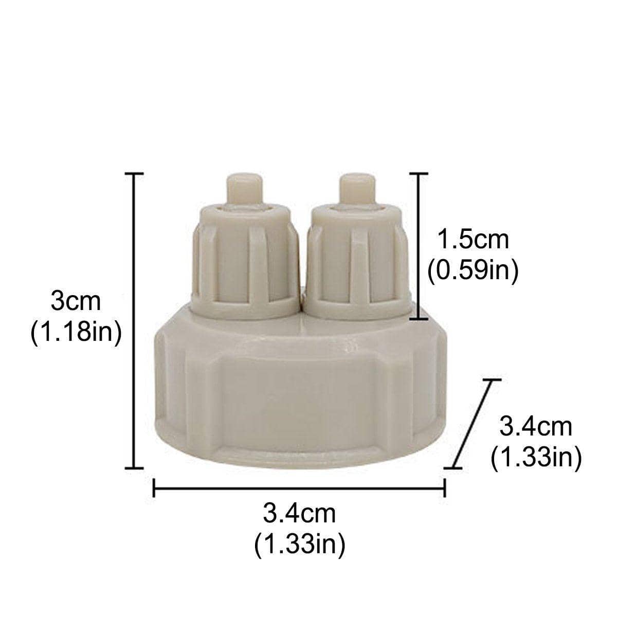 CO2 Generator Bottle Cap for Aquarium DIY Air Diffuser, Pack of 10 - view 3