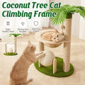 Coconut Palm Cat Tree with Capsule Bed, Sisal Scratching Posts and Ball