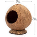 Coconut Shell Hamster Nest Warm Winter Shelter for Small Pets - view 3
