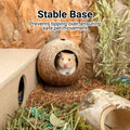 Coconut Shell Hamster Nest Warm Winter Shelter for Small Pets - view 4