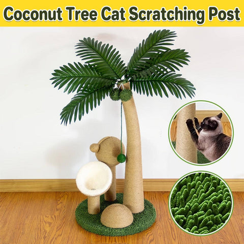 Coconut Tree Cat Scratching Post and Climbing Frame