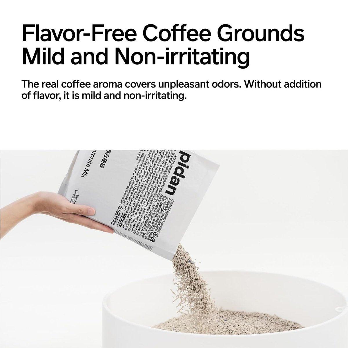 Coffee and Bentonite Cat Litter, Low Dust Clumping Mix - Pack of 4 - view 4