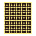 Coffee Brown Sticker Dots Round Labels - 13mm, 132 Dots per Sheet, 1 Sheet