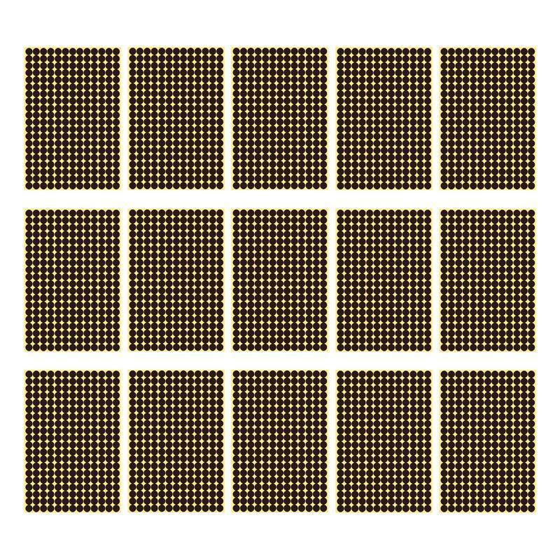 Coffee Brown Sticker Dots Round Labels - 25mm, 40 Dots per Sheet, 1 Sheet - view 12