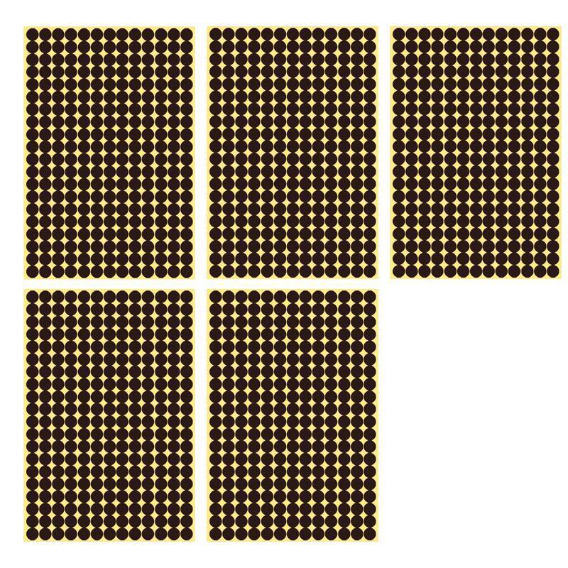 Coffee Brown Sticker Dots Round Labels - 25mm, 40 Dots per Sheet, 1 Sheet - view 13