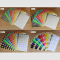 Coffee Brown Sticker Dots Round Labels - 50mm, 8 Dots per Sheet, 15 Sheets - view 3