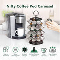 Coffee Capsule Organiser, 360 Degree Rotating Rack - Holds 40 Pods - view 4